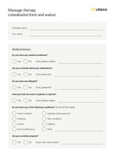 Load image into Gallery viewer, Holistic Massage Consultation Form - Downloadable file