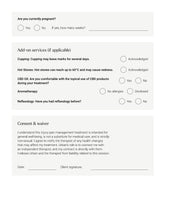 Load image into Gallery viewer, Injury and pain management consultation form - downloadable file