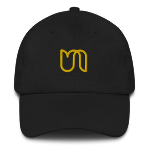 Black Hat with Embroidered Urban Tulip Logo