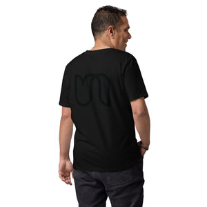 Urban Back Printed Black Foil Large Tulip Logo - T-Shirt - Unisex