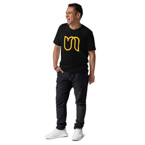 Urban Printed Yellow Large Tulip Logo T-Shirt - Unisex