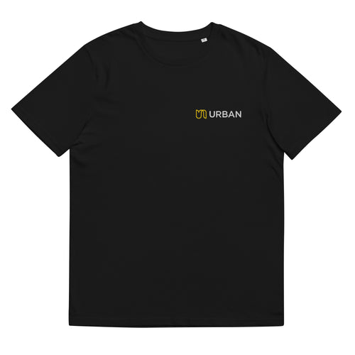 Urban Front Embroidered Full Logo + Back Printed Black Foil Tulip - T-Shirt - Unisex