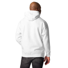 Load image into Gallery viewer, White Hoodie - Front Printed Small Urban Logo in Black - Unisex